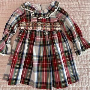 Christmas holiday dress with Peter Pan collar 18M